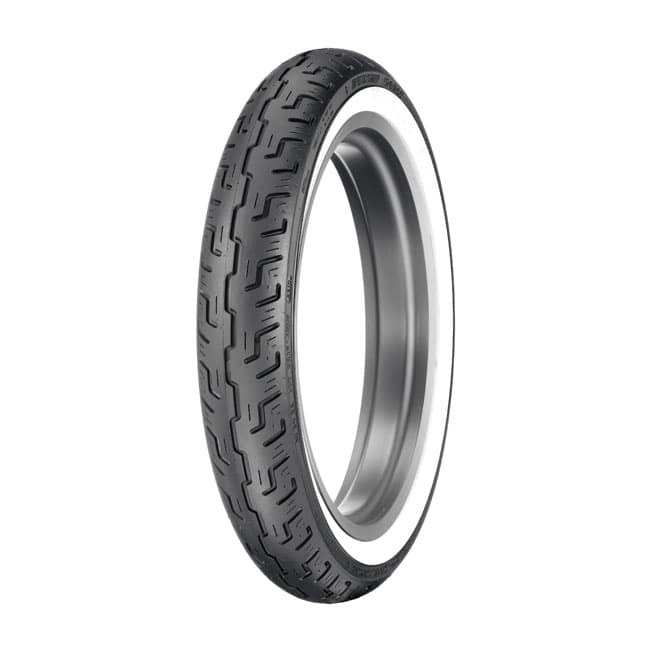 Dapper Motor — Dunlop D401F 100/90-19 57H — WWW (wide whitewall)