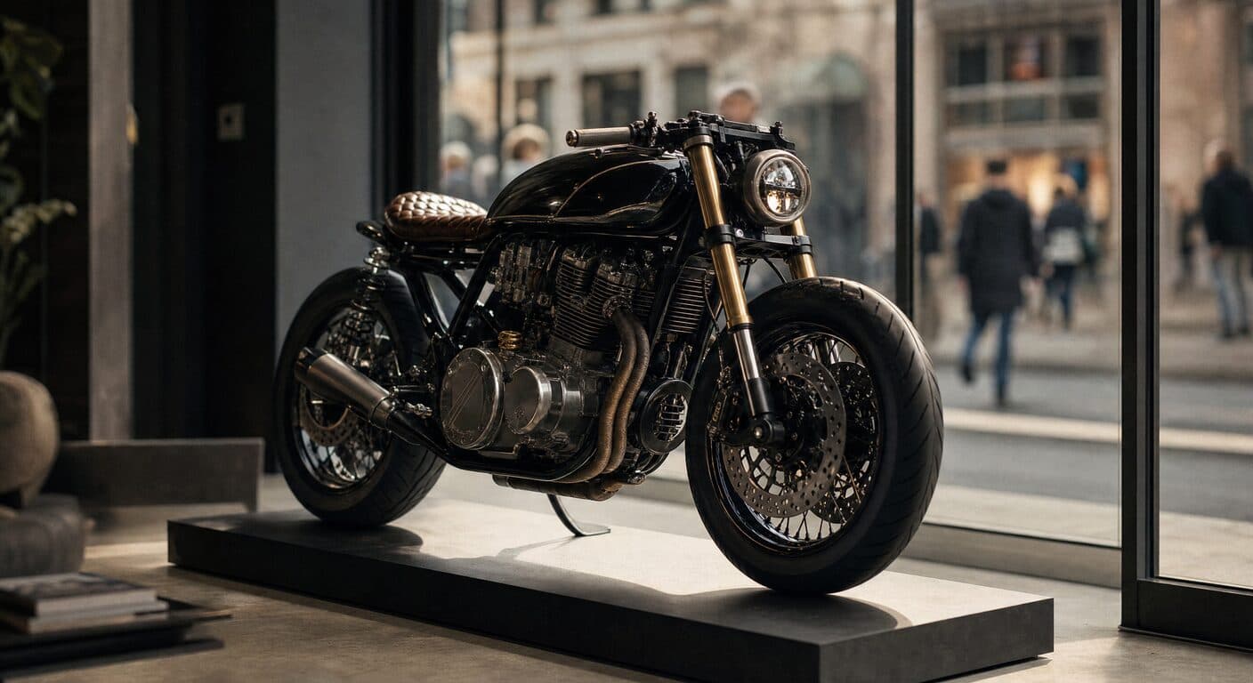The eyecatcher in the window: networking with your custom motorcycle at events