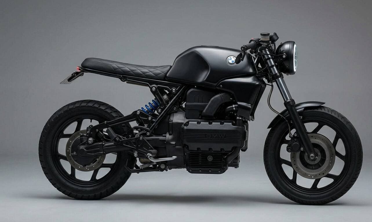 Dapper Double Black, BMW K100 Café Racer