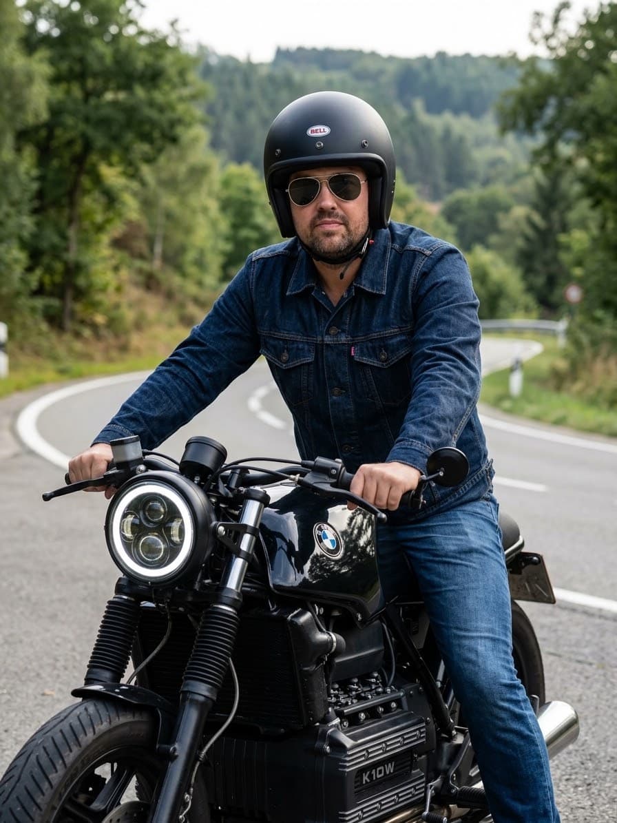 Joost Harmsma on his BMW K100
