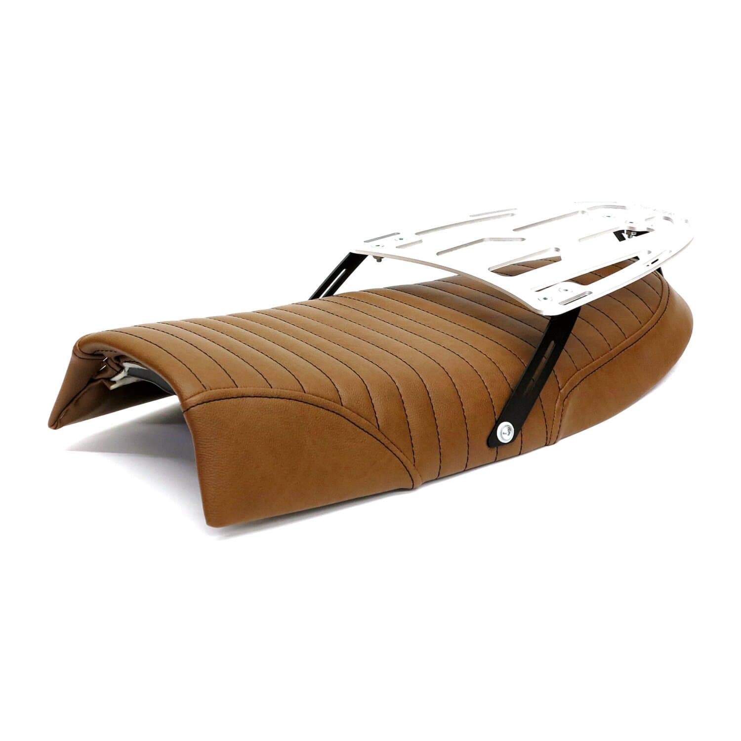 Dapper Motor — C-Racer — BMW R100 Scrambler seat 04 dark brown