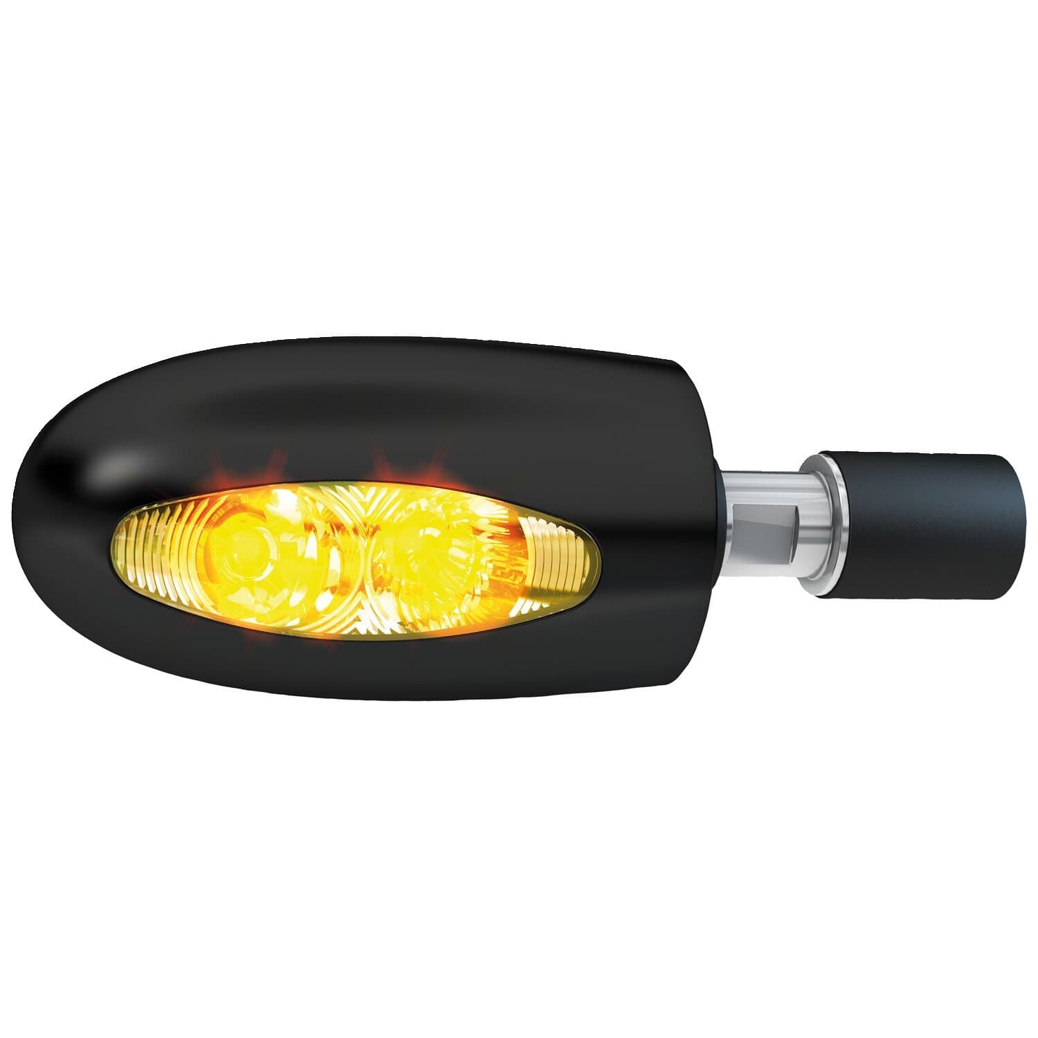 Dapper Motor — Kellermann — BL 1000 LED turn signal. Clear. Black brass
