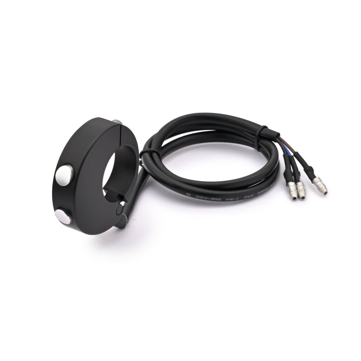 Dapper Motor — Daytona — dual button speedo handlebar switch. Black
