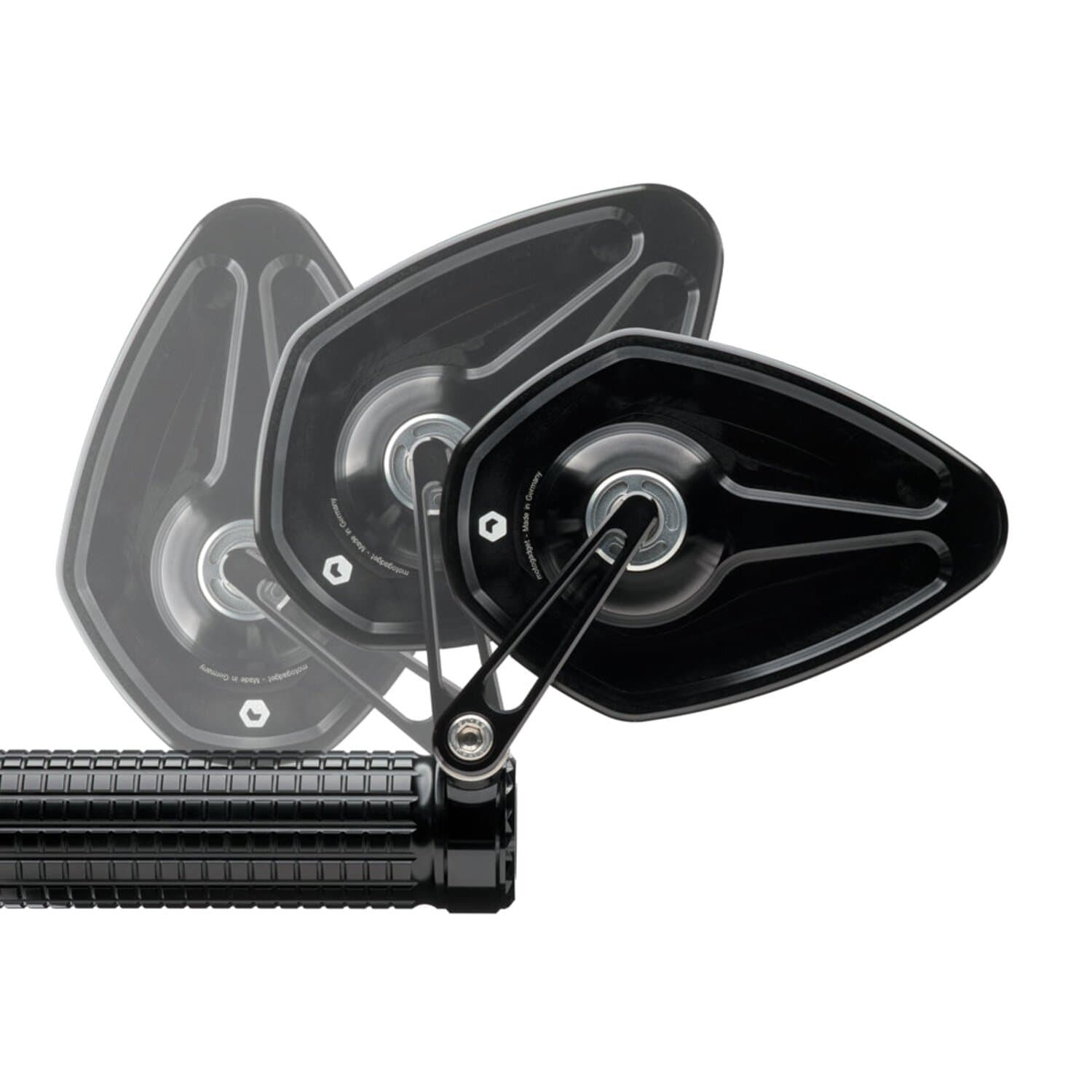 Dapper Motor — Motogadget — mo.view sport 60 flip mirror Black