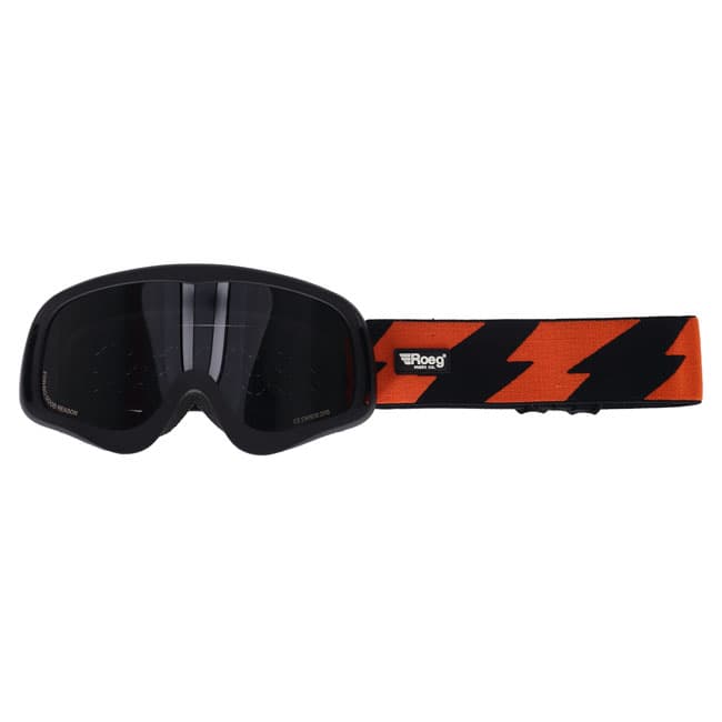 Dapper Motor — Roeg — Peruna Bolts goggle black and orange/black strap