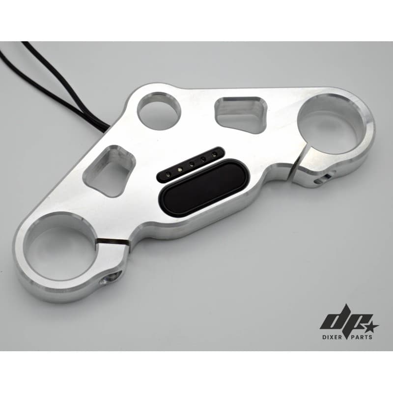 Dapper Motor — Upper Triple Tree Clamp (Yoke) BMW K75 K100 RS RT LT (1982-1991) Cafe Racer -Mini+Motosign Mini LED