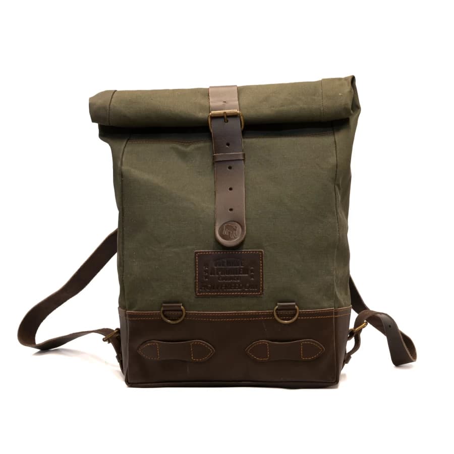 Dapper Motor — Holy Freedom Bushcraft Green Backpack